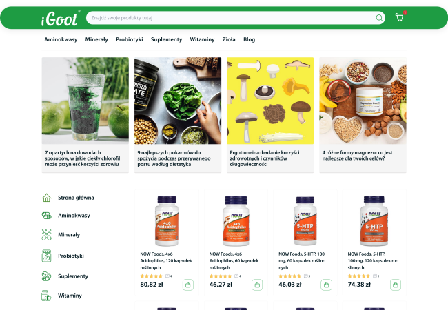 Інтернет-магазин iHerb з CRM-системою Baselinker в Україні